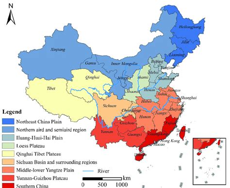 total land and water area of china